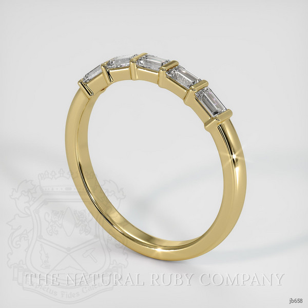 18K Yellow Gold Diamond Channel Wedding Band