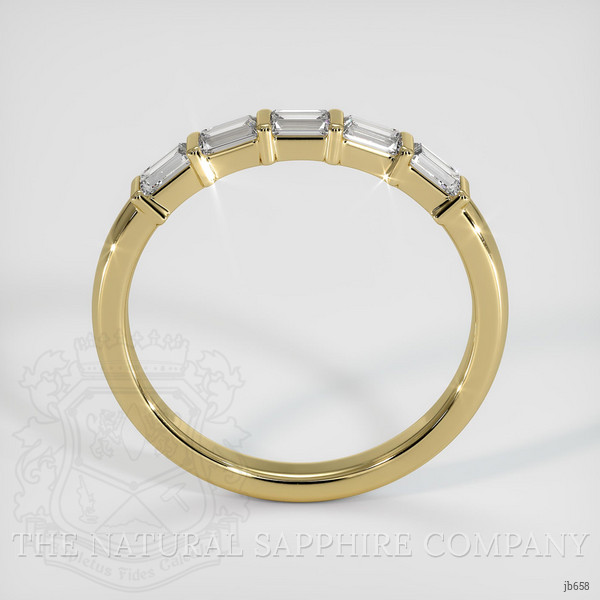 18K Yellow Gold Diamond Channel Wedding Band