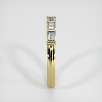 18K Yellow Gold Diamond Channel Wedding Band Image