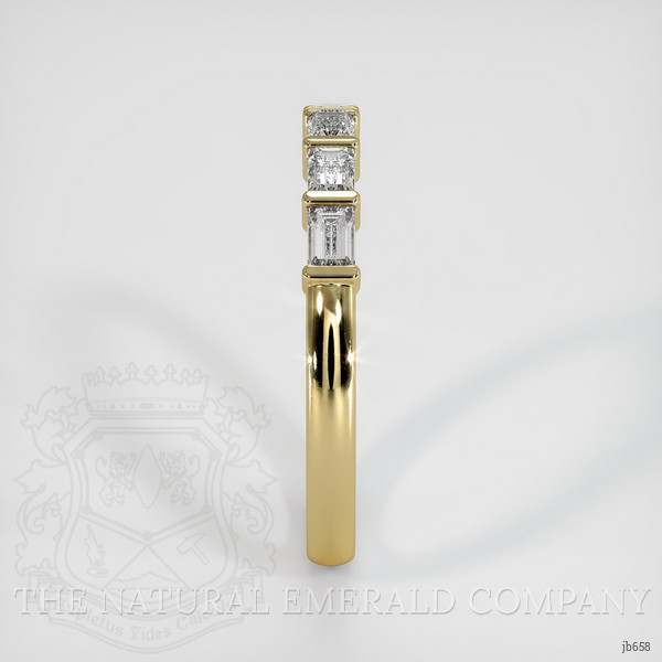 18K Yellow Gold Diamond Channel Wedding Band