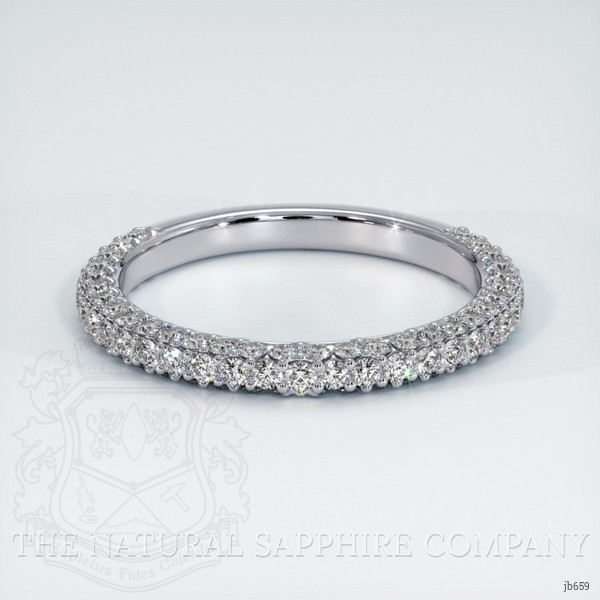 Platinum 950 Diamond Pave Wedding Band