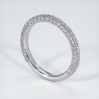 Platinum 950 Diamond Pave Wedding Band Image