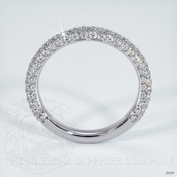 Platinum 950 Diamond Pave Wedding Band