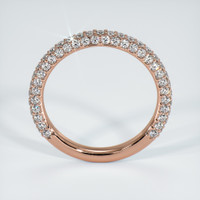 14K Rose Gold Diamond Pave Wedding Band Image
