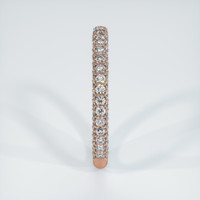 14K Rose Gold Diamond Pave Wedding Band Image