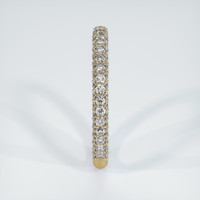 18K Yellow Gold Diamond Pave Wedding Band Image