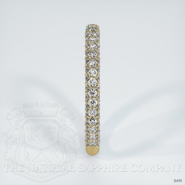 18K Yellow Gold Diamond Pave Wedding Band