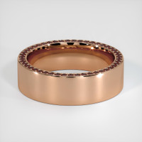 14K Rose Gold Ruby Men's Wedding Band Video