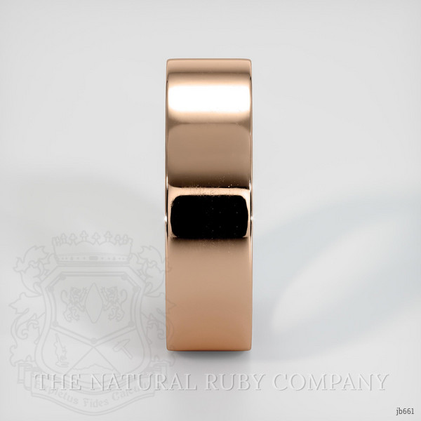 14K Rose Gold Ruby Men's Wedding Band
