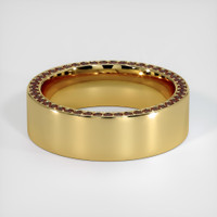 18K Yellow Gold Ruby Men's Wedding Band Video