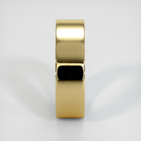 18K Yellow Gold Emerald Men's Wedding Band Image