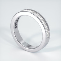 Platinum 950 Diamond Channel Wedding Band Image