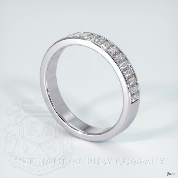 Platinum 950 Diamond Channel Wedding Band