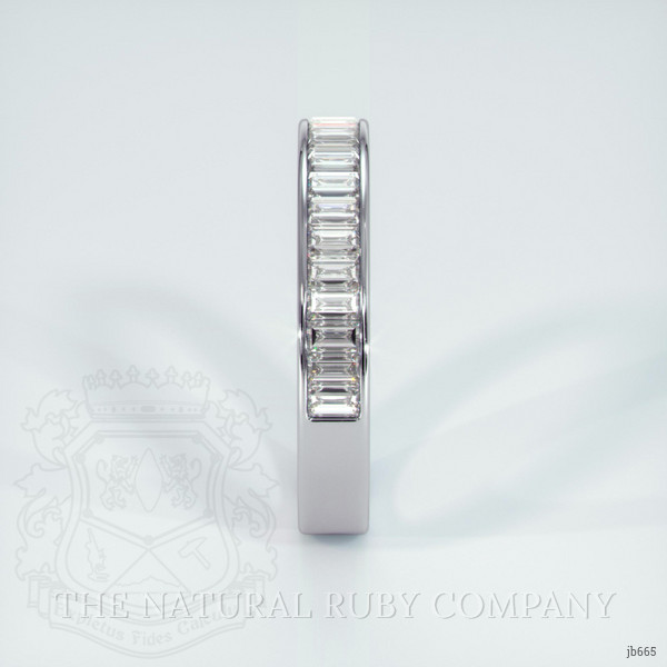 Platinum 950 Diamond Channel Wedding Band