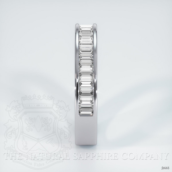 Platinum 950 Diamond Channel Wedding Band