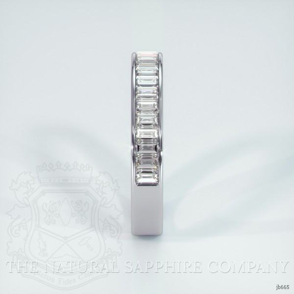 Platinum 950 Diamond Channel Wedding Band