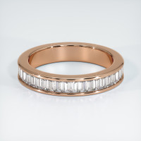 14K Rose Gold Diamond Channel Wedding Band Video