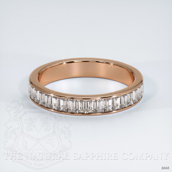 14K Rose Gold Diamond Channel Wedding Band