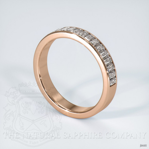 14K Rose Gold Diamond Channel Wedding Band