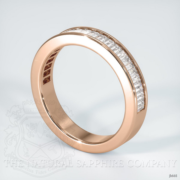 14K Rose Gold Diamond Channel Wedding Band