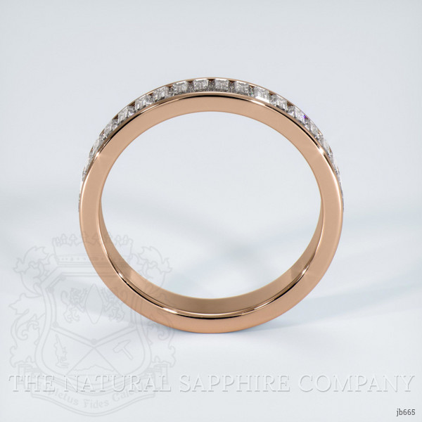 14K Rose Gold Diamond Channel Wedding Band