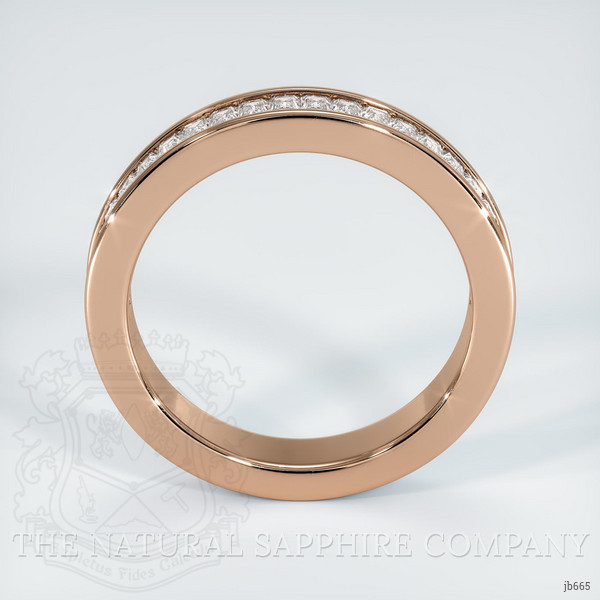 14K Rose Gold Diamond Channel Wedding Band
