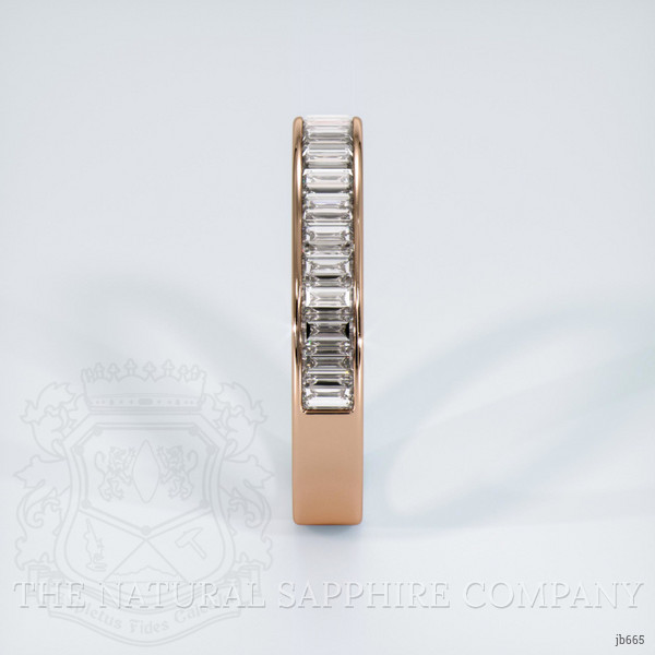 14K Rose Gold Diamond Channel Wedding Band