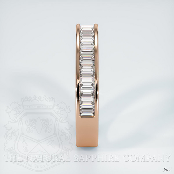 14K Rose Gold Diamond Channel Wedding Band