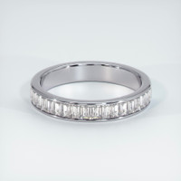 14K White Gold Diamond Channel Wedding Band Video