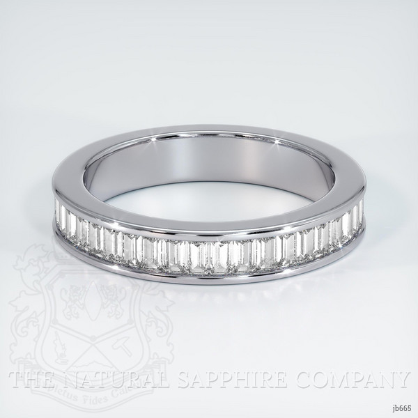 14K White Gold Diamond Channel Wedding Band