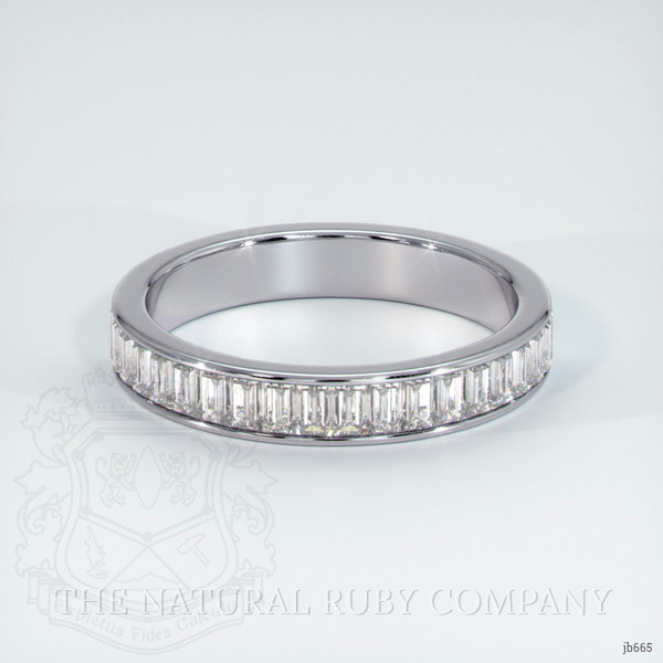 14K White Gold Diamond Channel Wedding Band