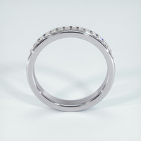 14K White Gold Diamond Channel Wedding Band Image