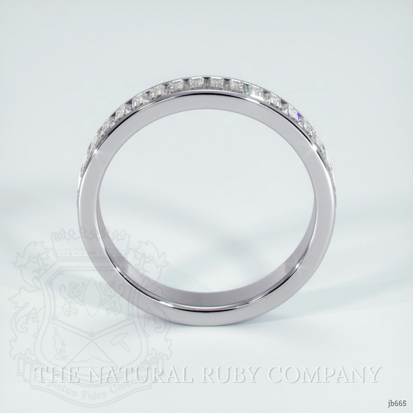 14K White Gold Diamond Channel Wedding Band