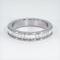 18K White Gold Diamond Channel Wedding Band Video