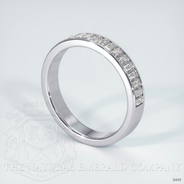 18K White Gold Diamond Channel Wedding Band