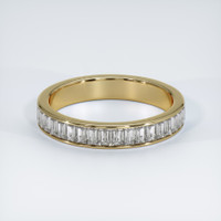 14K Yellow Gold Diamond Channel Wedding Band Video