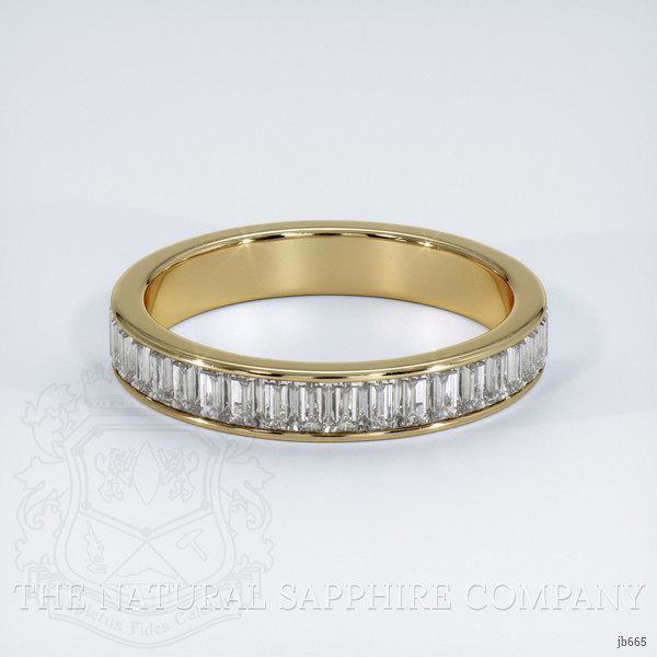 14K Yellow Gold Diamond Channel Wedding Band