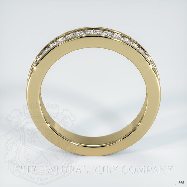 14K Yellow Gold Diamond Channel Wedding Band