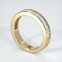 18K Yellow Gold Diamond Channel Wedding Band Image
