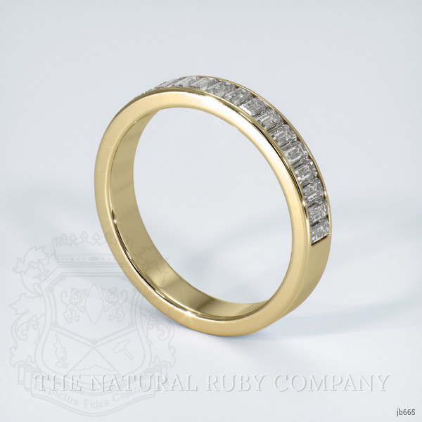 18K Yellow Gold Diamond Channel Wedding Band
