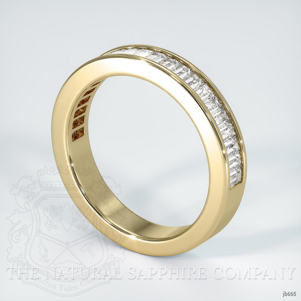 18K Yellow Gold Diamond Channel Wedding Band