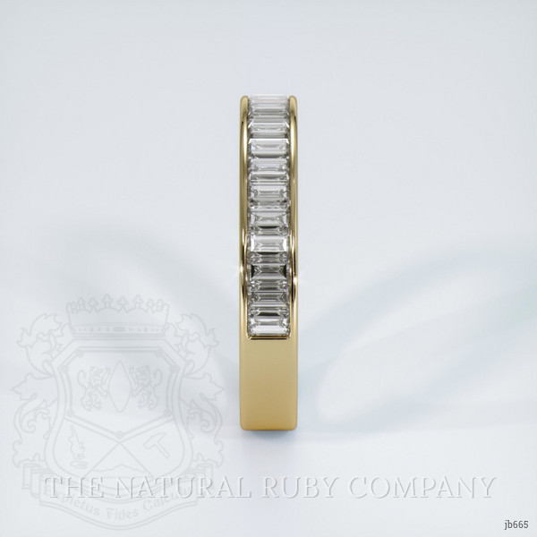 18K Yellow Gold Diamond Channel Wedding Band