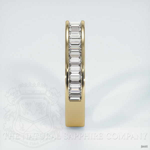 18K Yellow Gold Diamond Channel Wedding Band