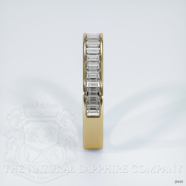 18K Yellow Gold Diamond Channel Wedding Band
