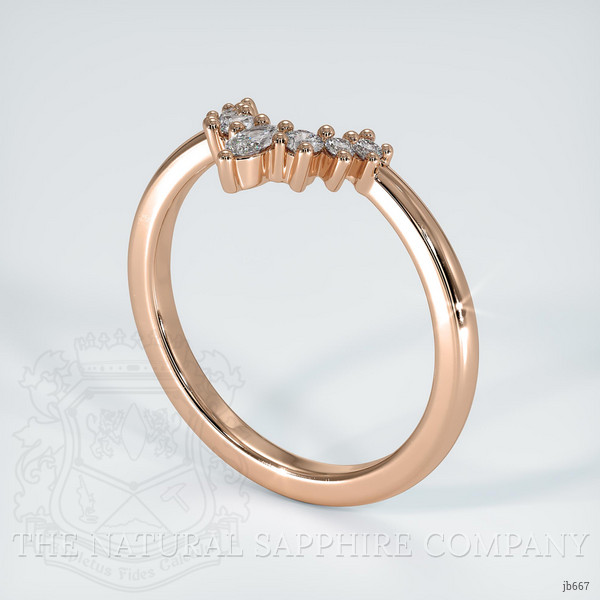 14K Rose Gold Diamond Prong Wedding Band