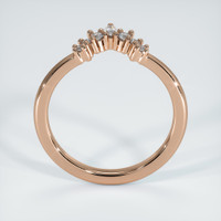 14K Rose Gold Diamond Prong Wedding Band Image