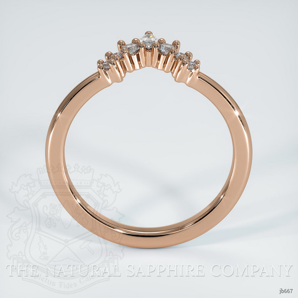 14K Rose Gold Diamond Prong Wedding Band
