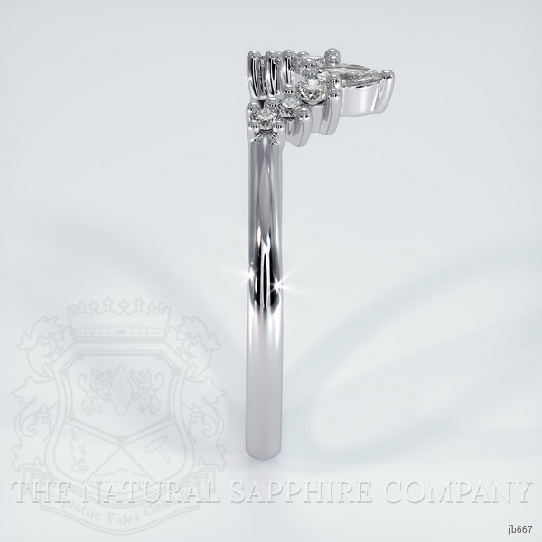 18K White Gold Diamond Prong Wedding Band