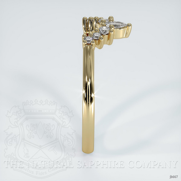 18K Yellow Gold Diamond Prong Wedding Band