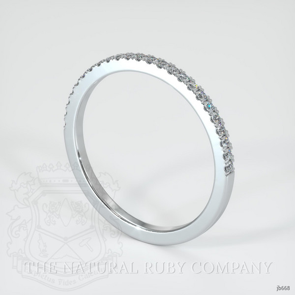 Platinum 950 Diamond Pave Wedding Band